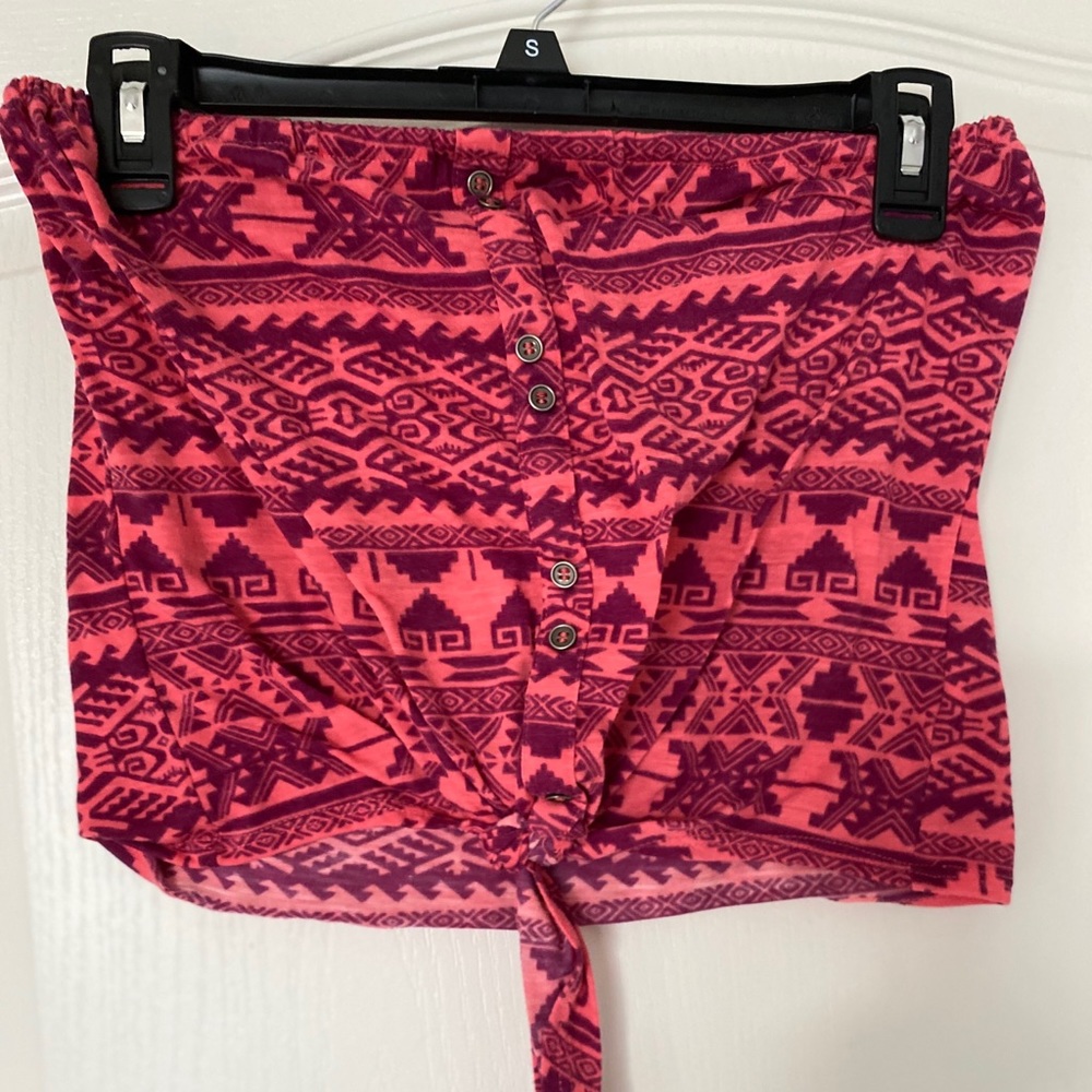 Strapless crop top